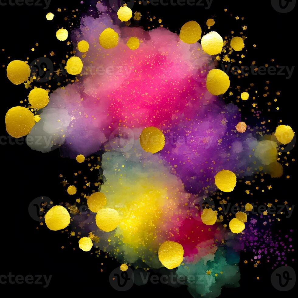 Abstract watercolor glitter background, Watercolor splash painting texture, Abstract luxury texture, Acrylic liquid glitter texture, photo
