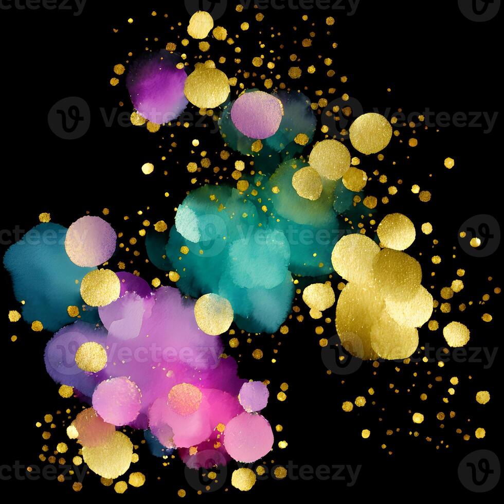 Abstract watercolor glitter background, Watercolor splash painting texture, Abstract luxury texture, Acrylic liquid glitter texture, photo