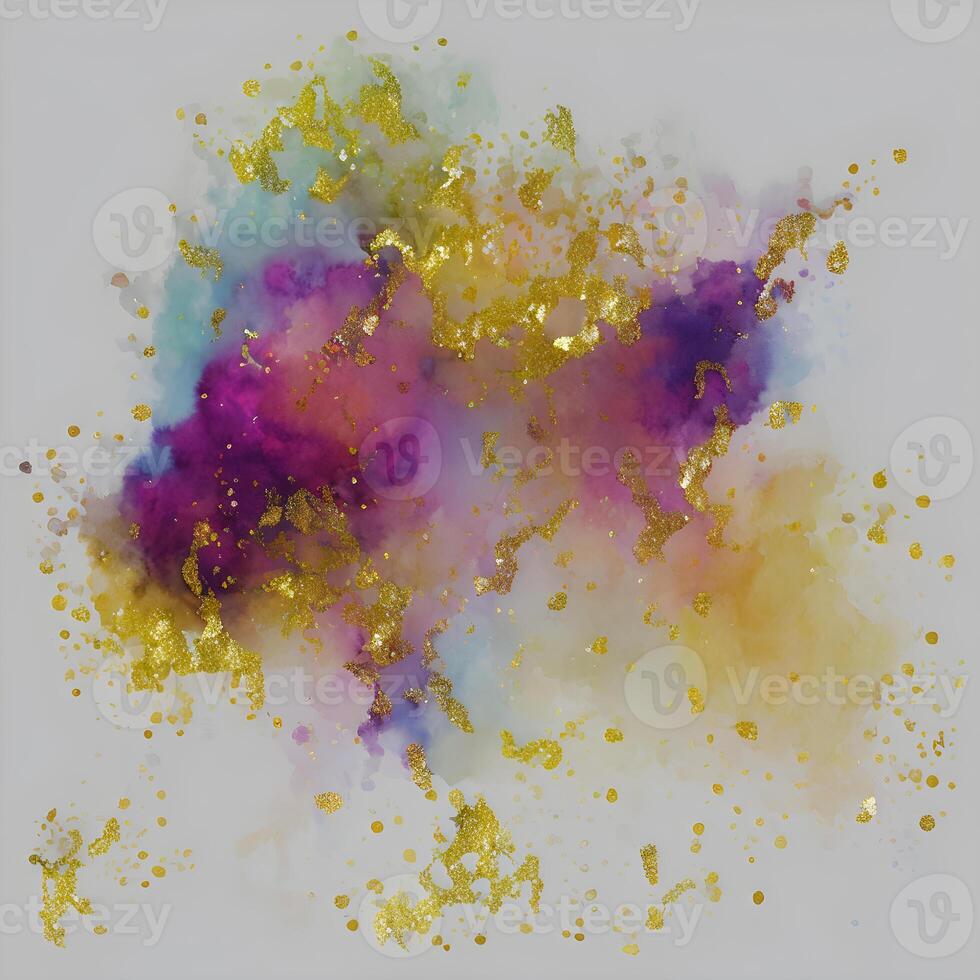Abstract watercolor glitter background, Watercolor splash painting texture, Abstract luxury texture, Acrylic liquid glitter texture, photo