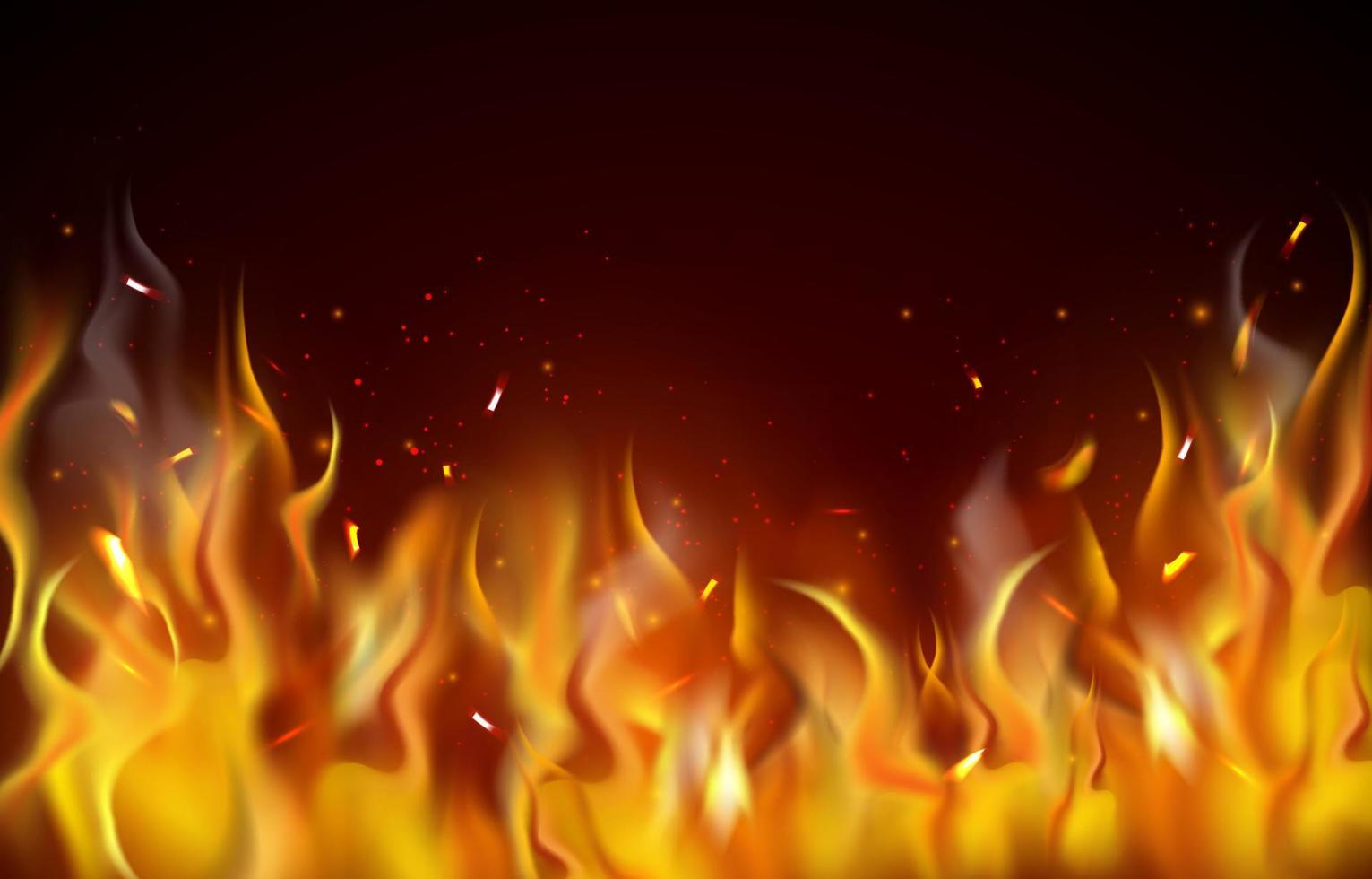 Realistic Fire Flare Background vector