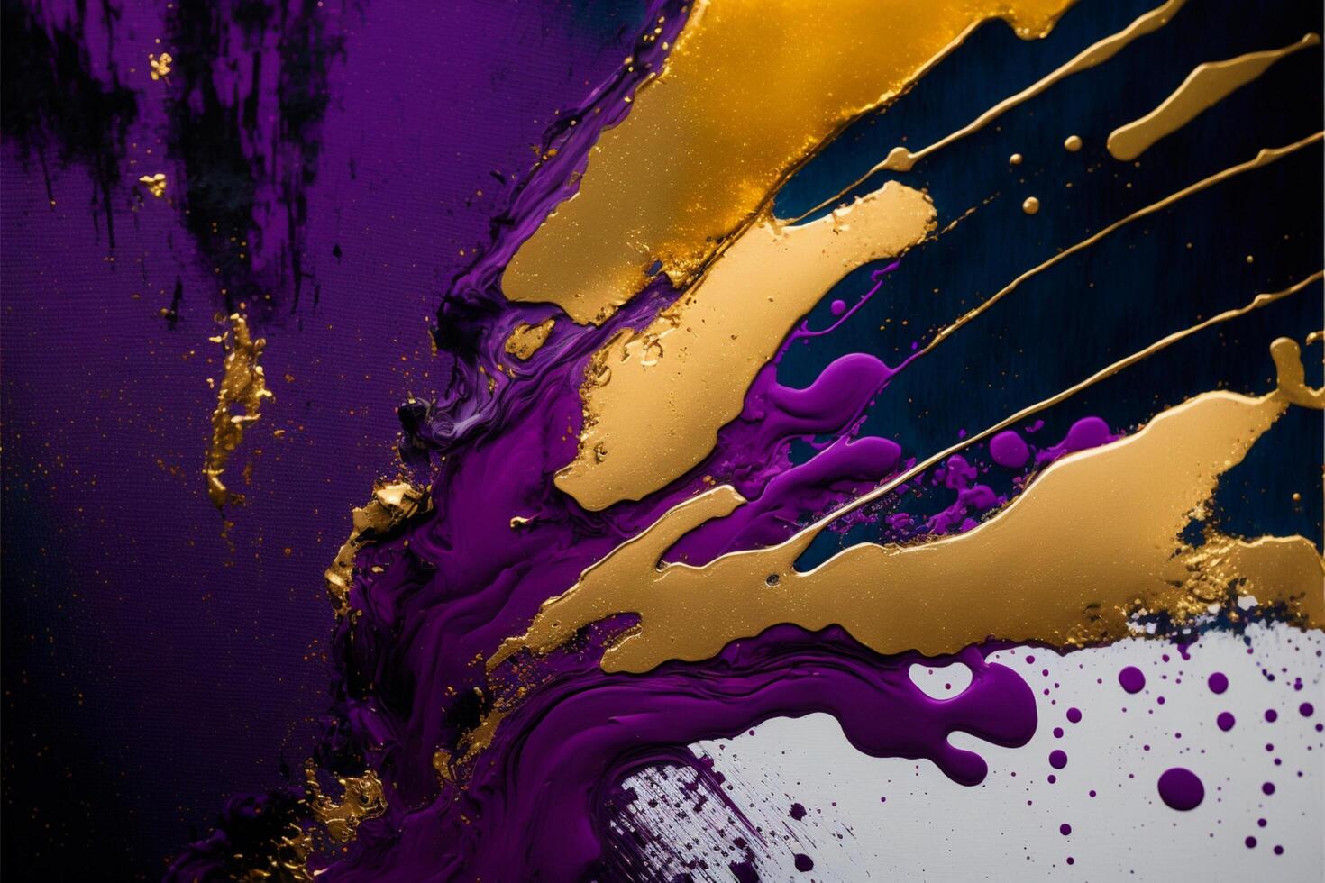 close up of a purple and gold painting. . photo