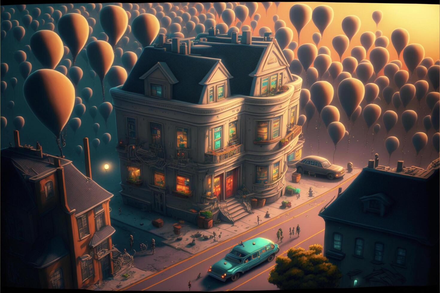 Balloon House Stock Photos, Images and Backgrounds for Free Download