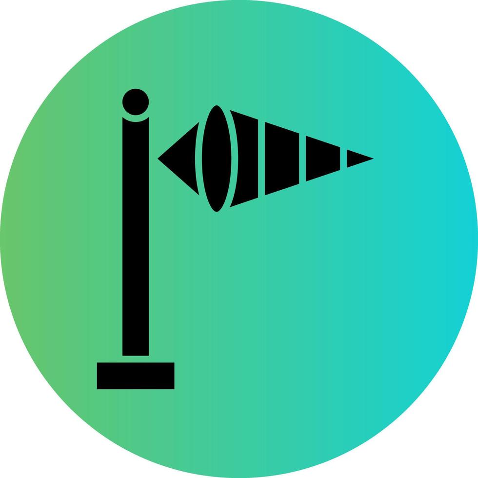 Windsock Vector Icon Design
