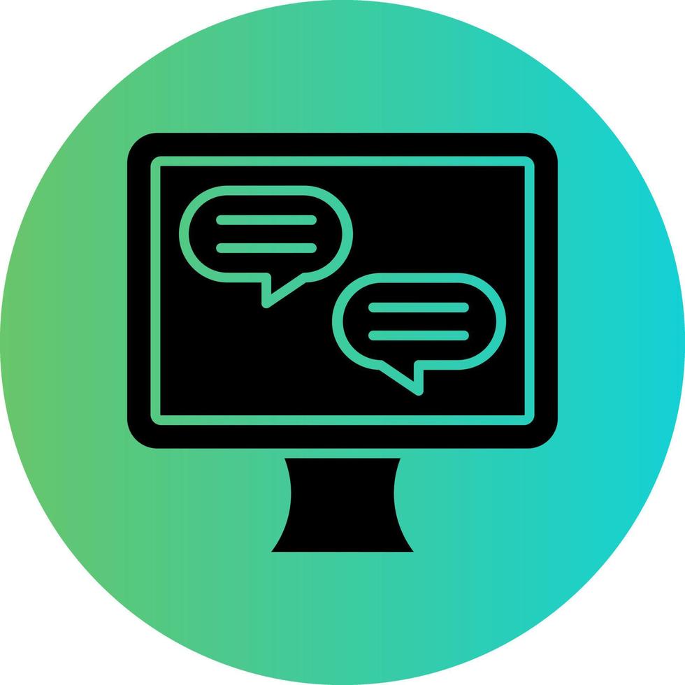 Live Chat Vector Icon Design
