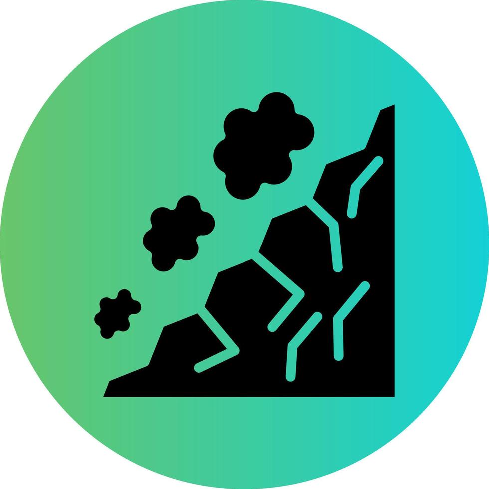 Snow Avalanche Vector Icon Design