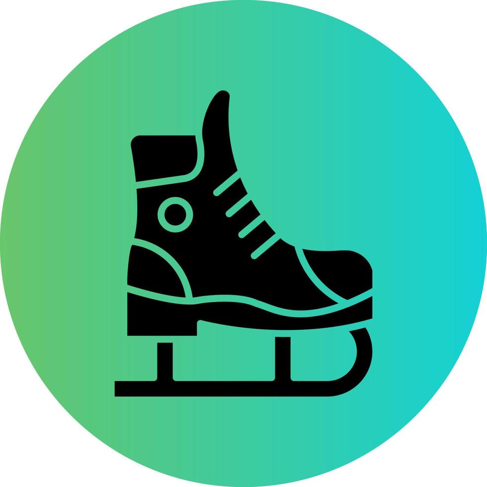 Ice Skate Vector Icon Design