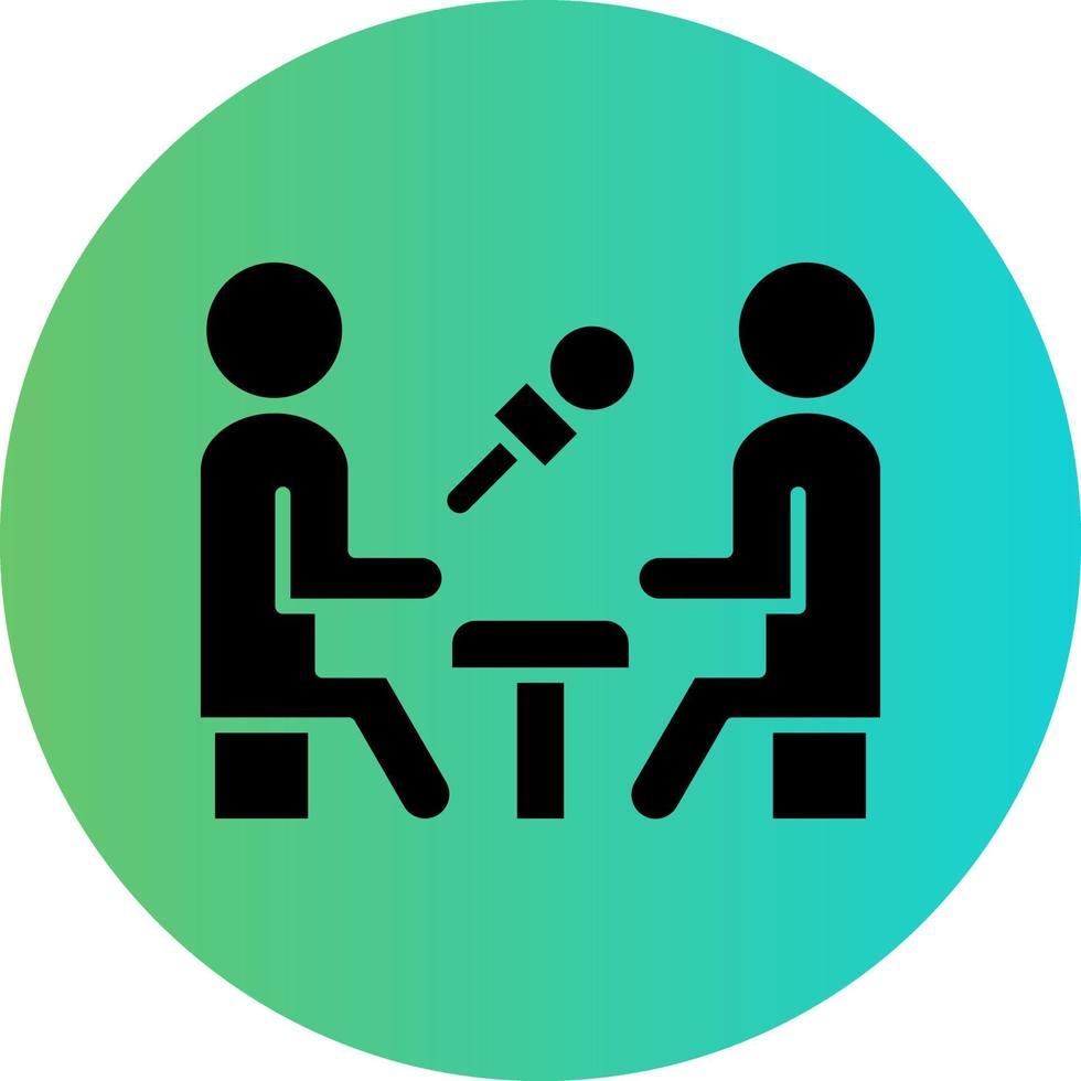 diseño de icono de vector de entrevista