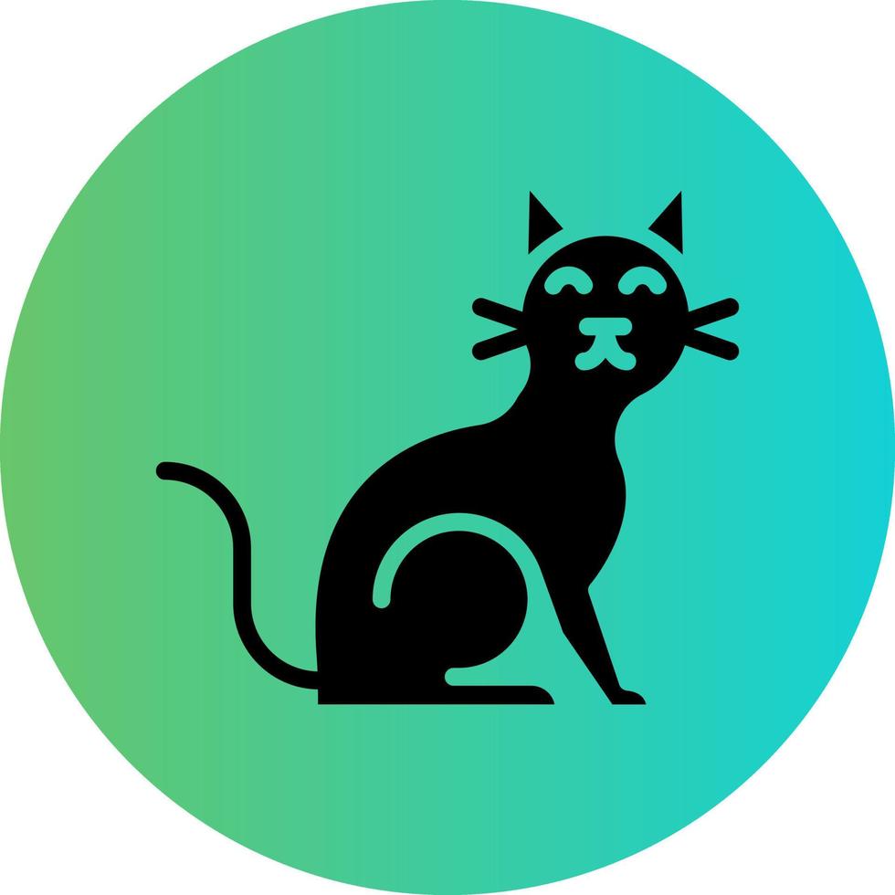 diseño de icono de vector de gato