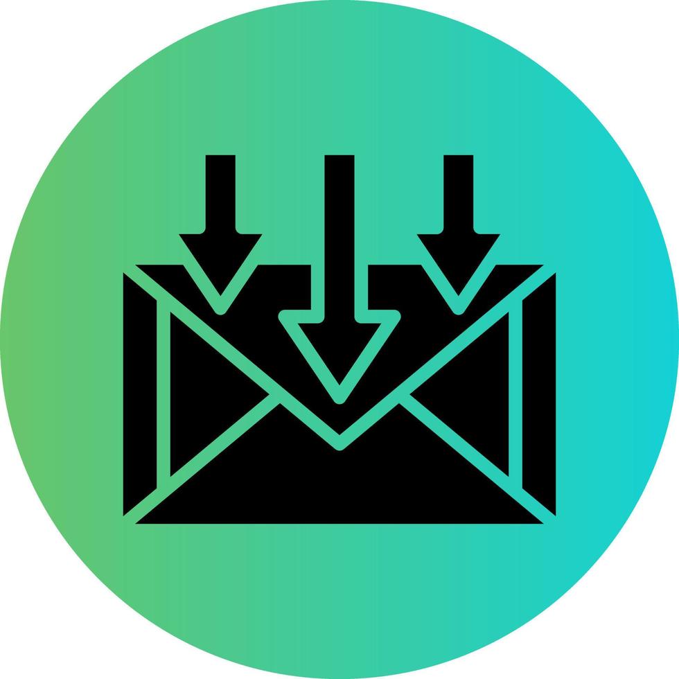 Inbox Vector Icon Design