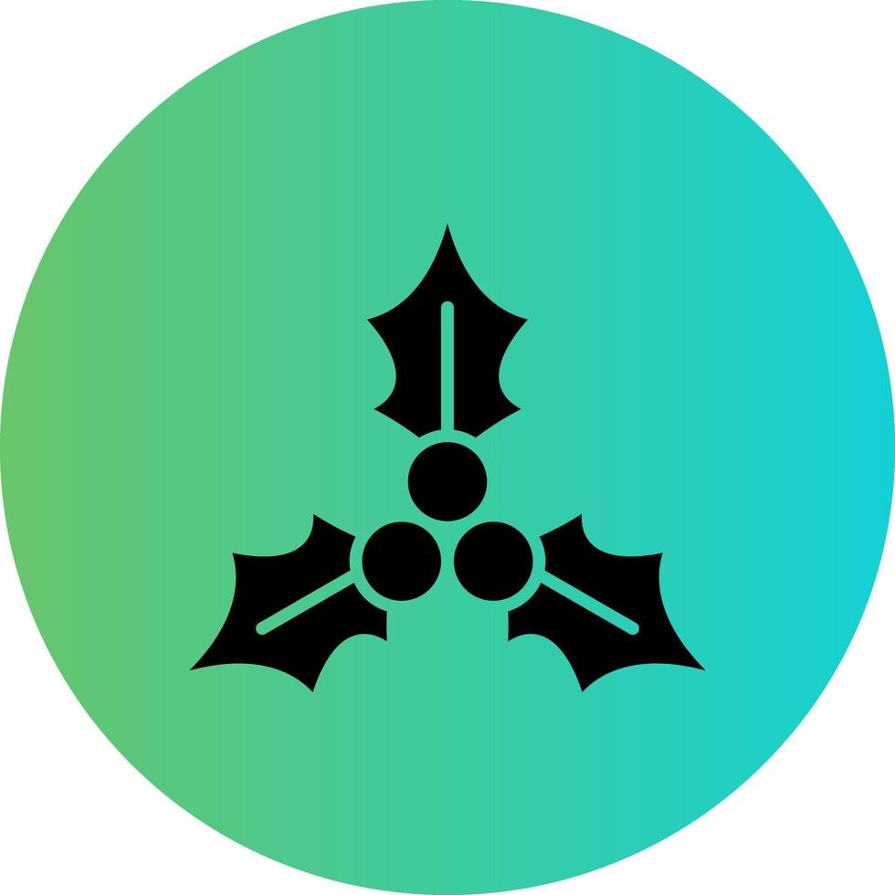 Mistletoe Vector Icon Design