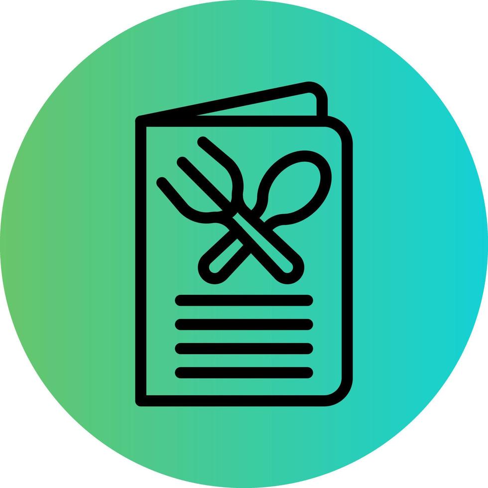 Menu Card Vector Icon Design