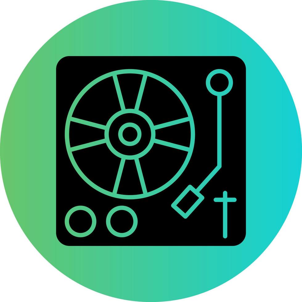 Turn Table Vector Icon Design