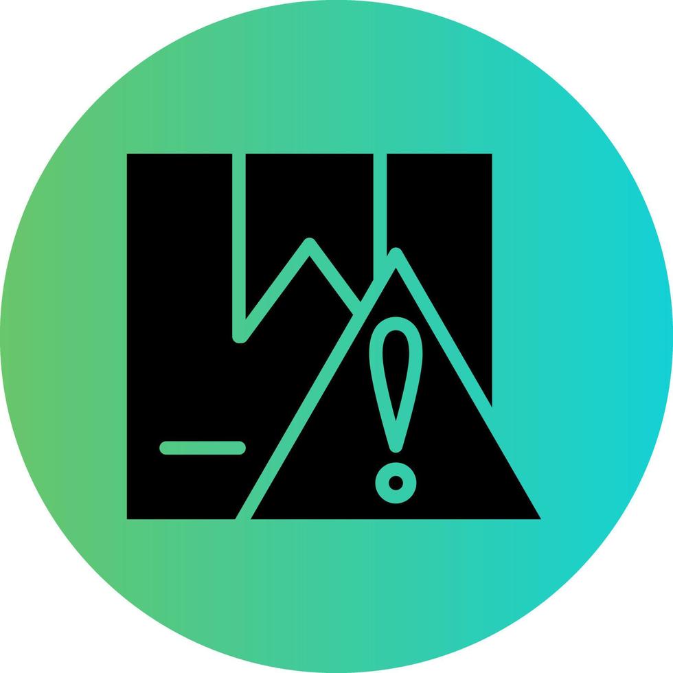 Delivery Warning Vector Icon Design