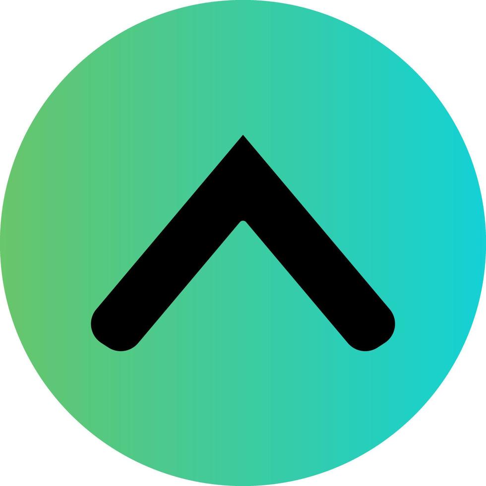 Up Chevron Vector Icon Design