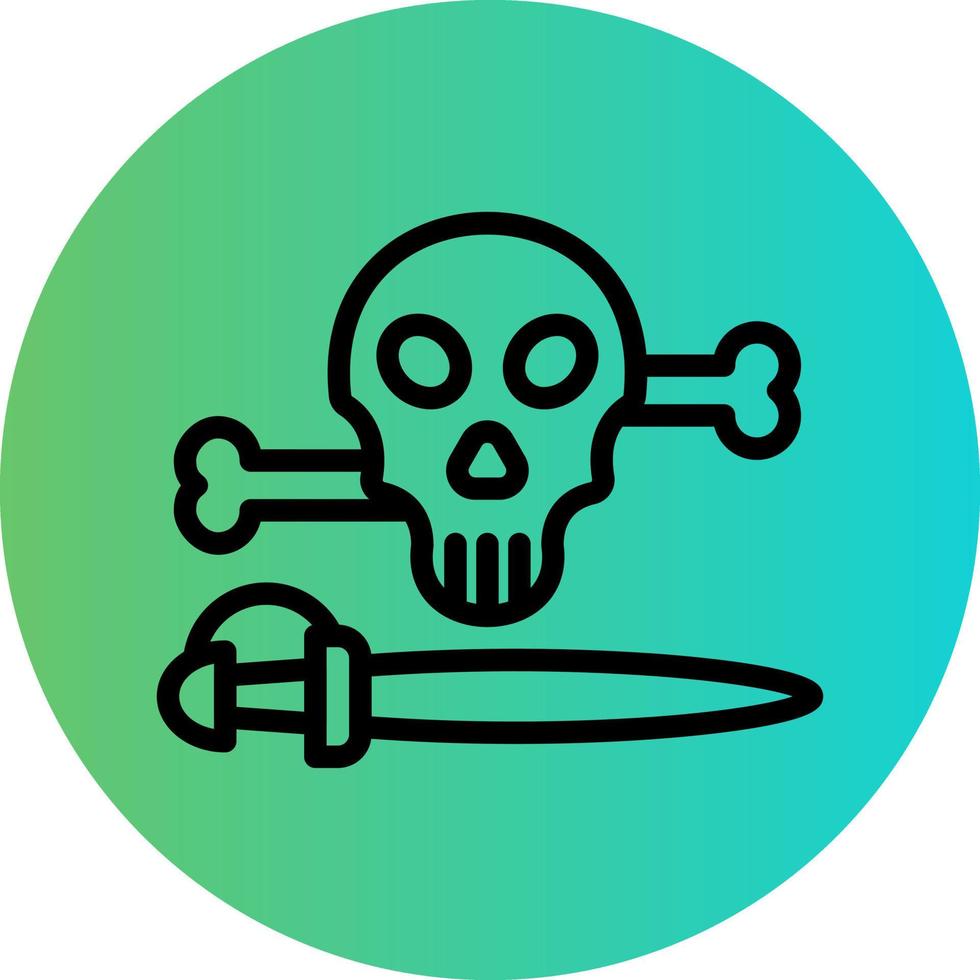 Pirate Danger Vector Icon Design