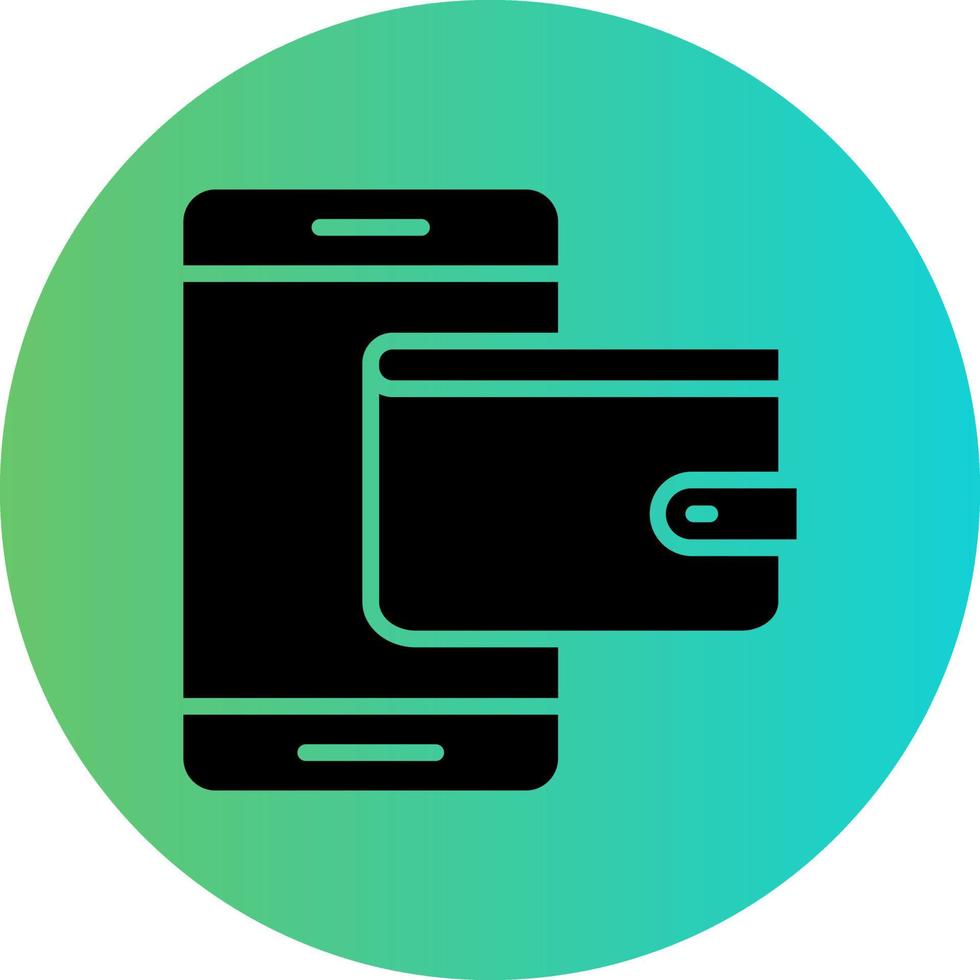 Digital Wallet Vector Icon Design