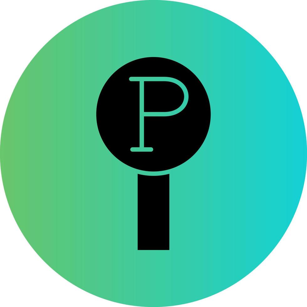 Parking Vector Icon Design
