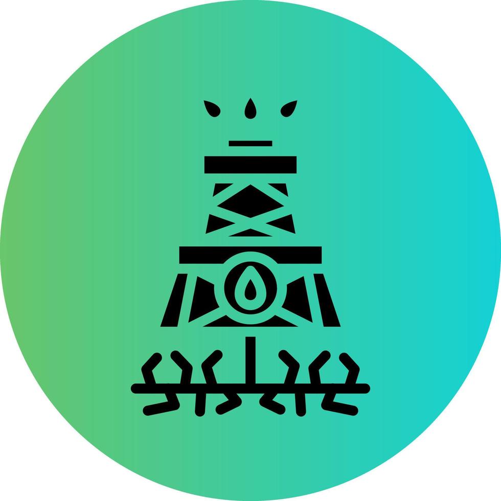 Fracking Vector Icon Design