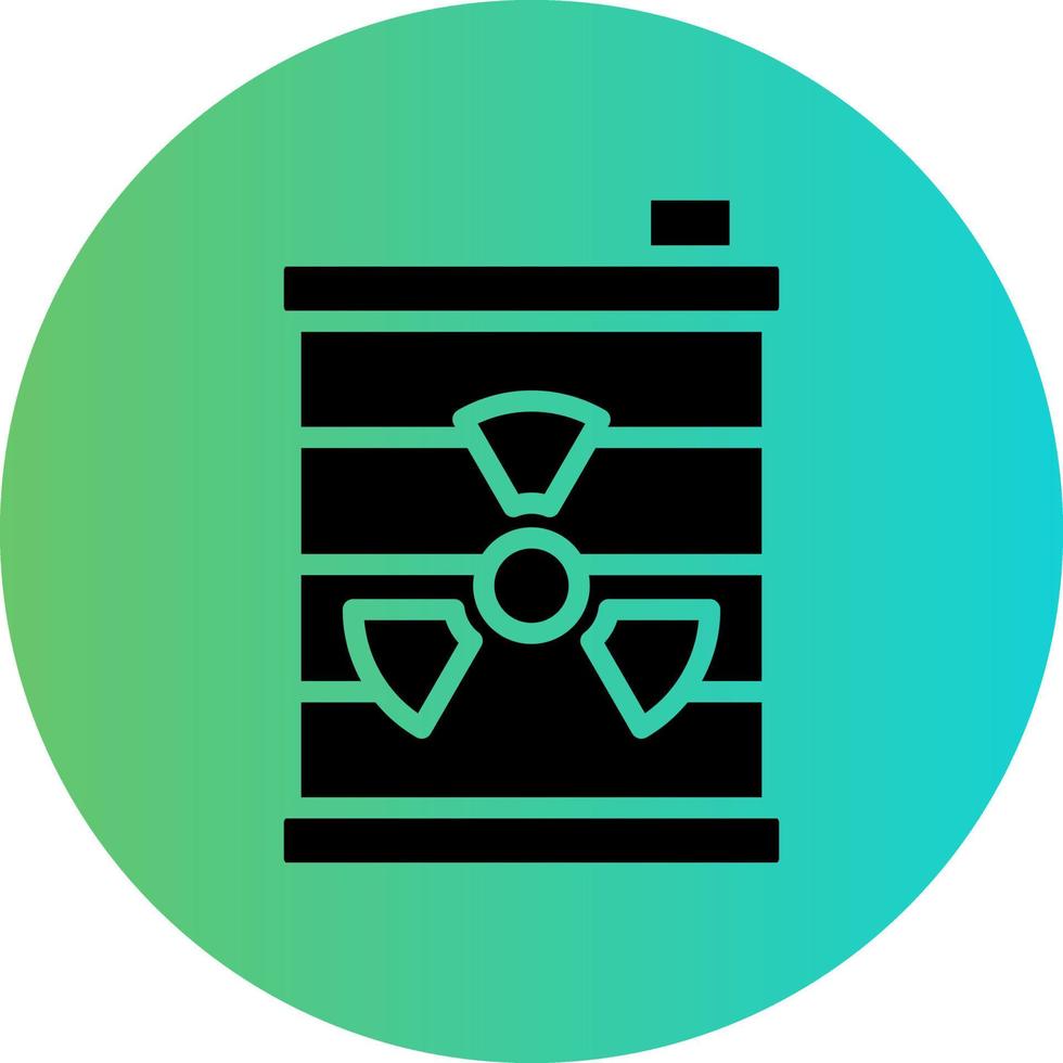 Nuclear Waste Vector Icon Design
