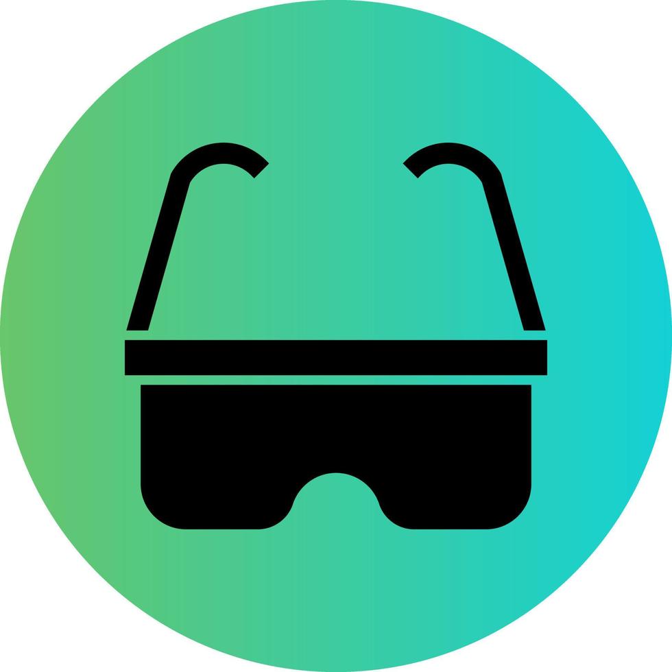 Safety Glasses Vector Icon Design