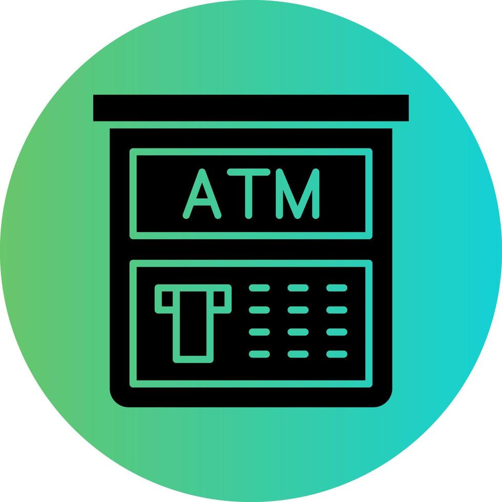 Atm Machine Vector Icon Design