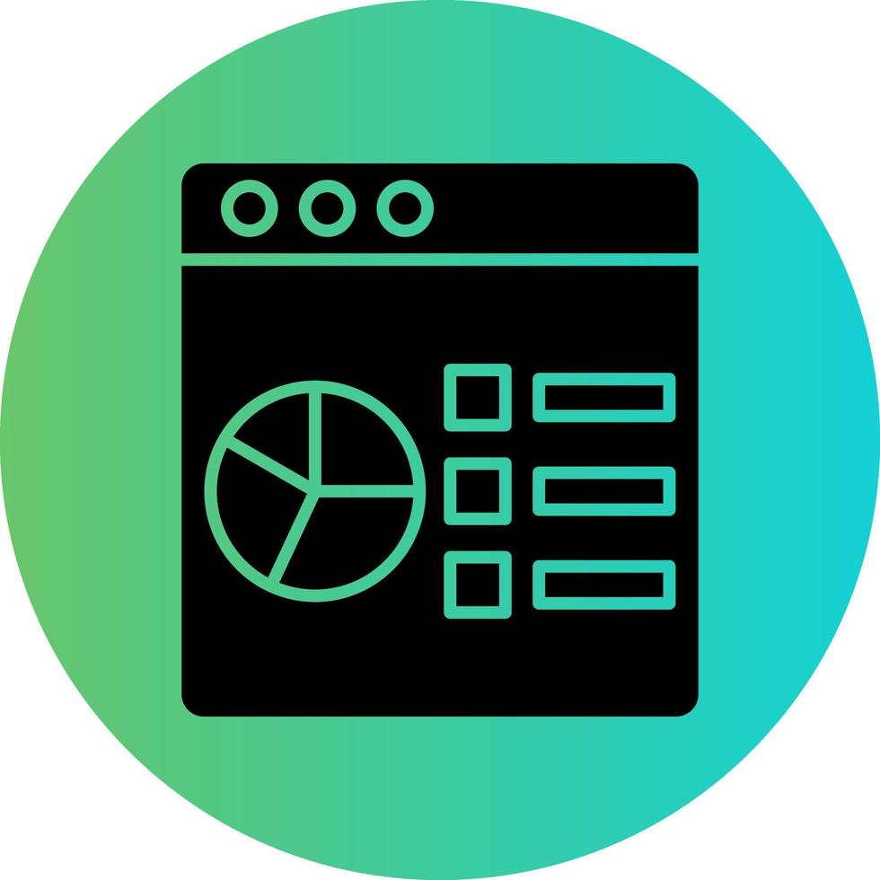 Data Analysis Vector Icon Design