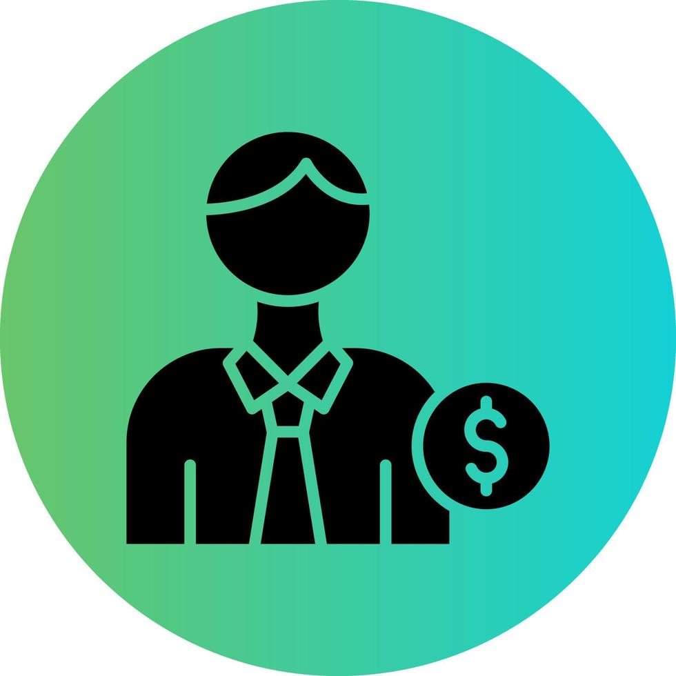 Accountant Vector Icon Design