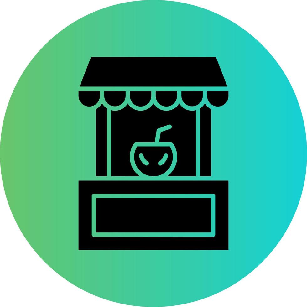 Drinks Stall Vector Icon Design