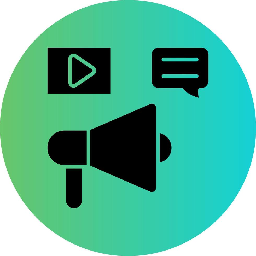 Media Campaign Vector Icon Design