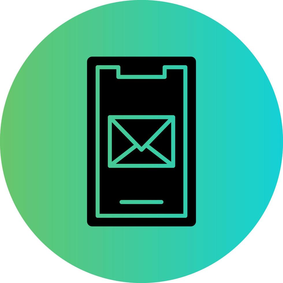 Mobile Mail Vector Icon Design