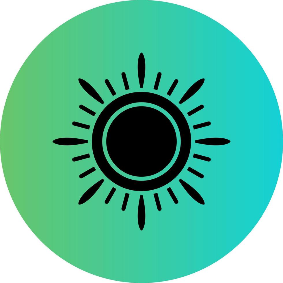 Sun Vector Icon Design