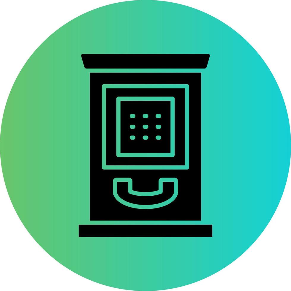 Phone Booth Vector Icon Design