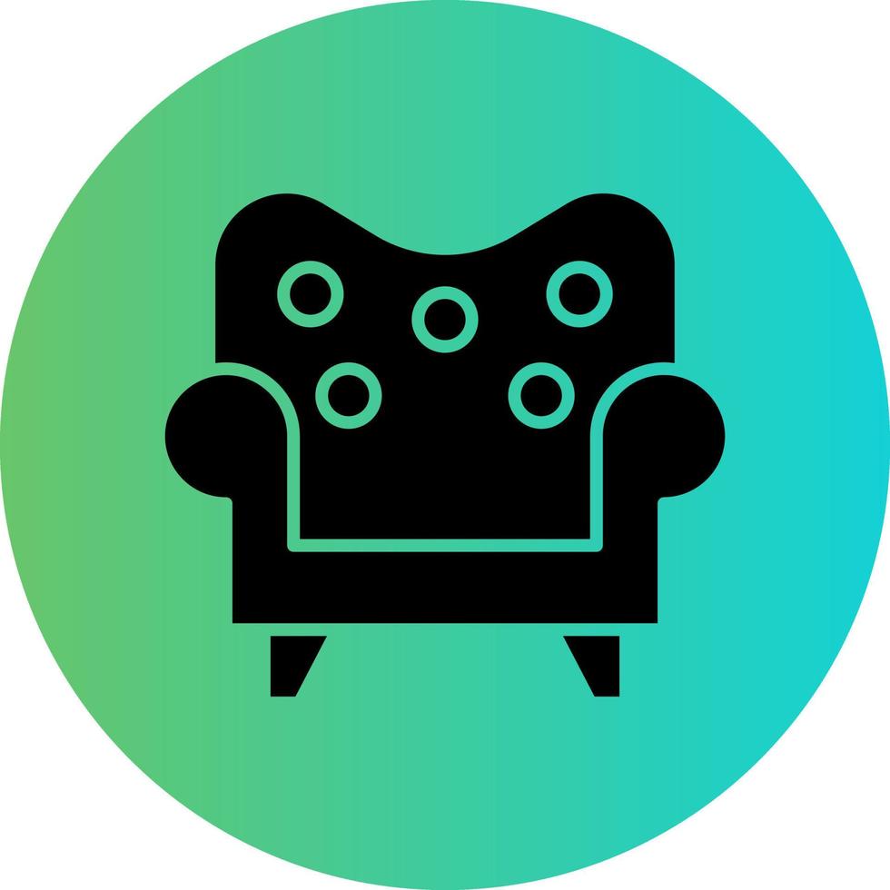 Armchair Vector Icon Design