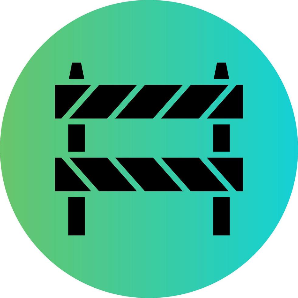 Barrier Vector Icon Design