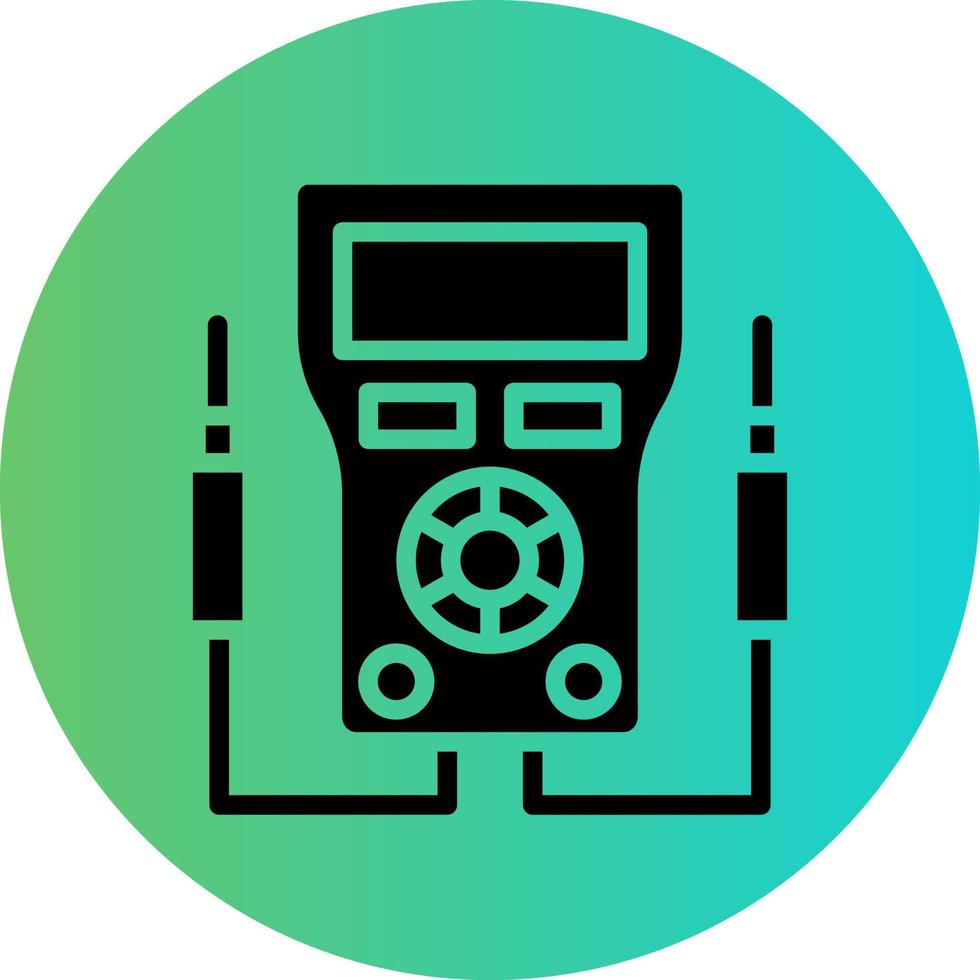 Voltmeter Vector Icon Design