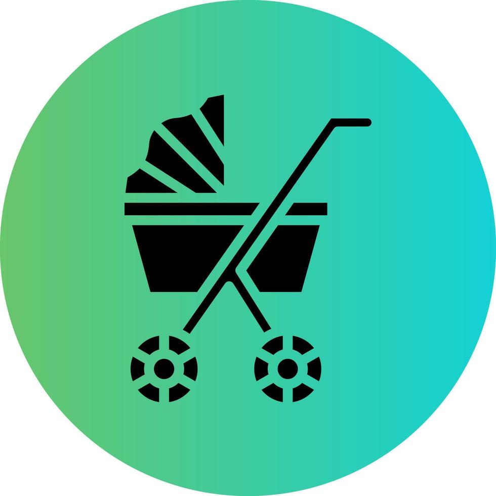 Stroller Vector Icon Design