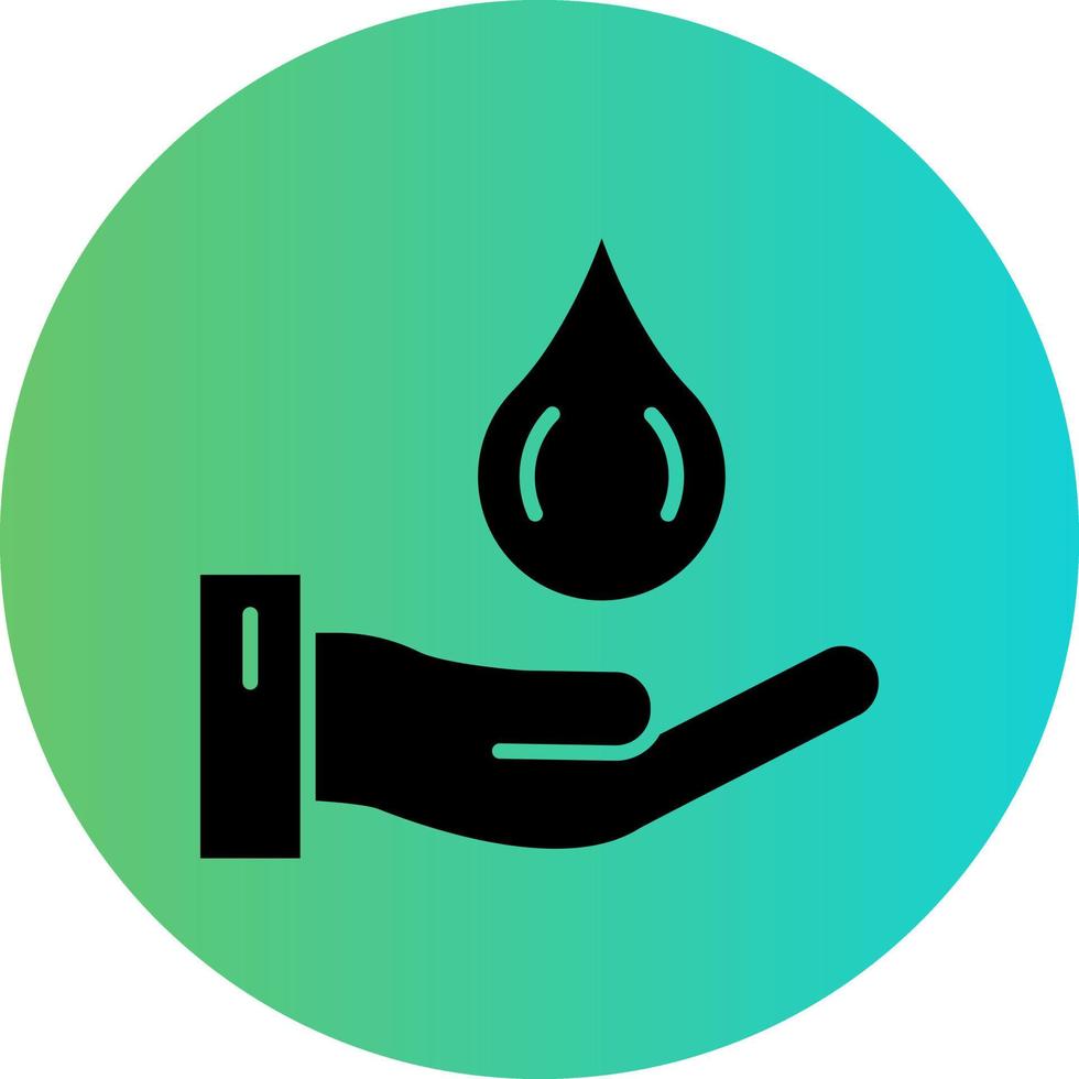 Save Water Vector Icon Design