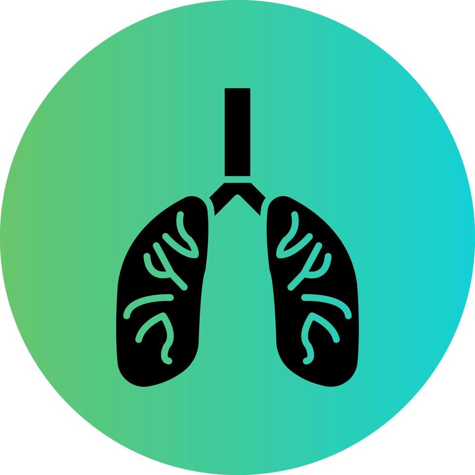 diseño de icono de vector de pulmones