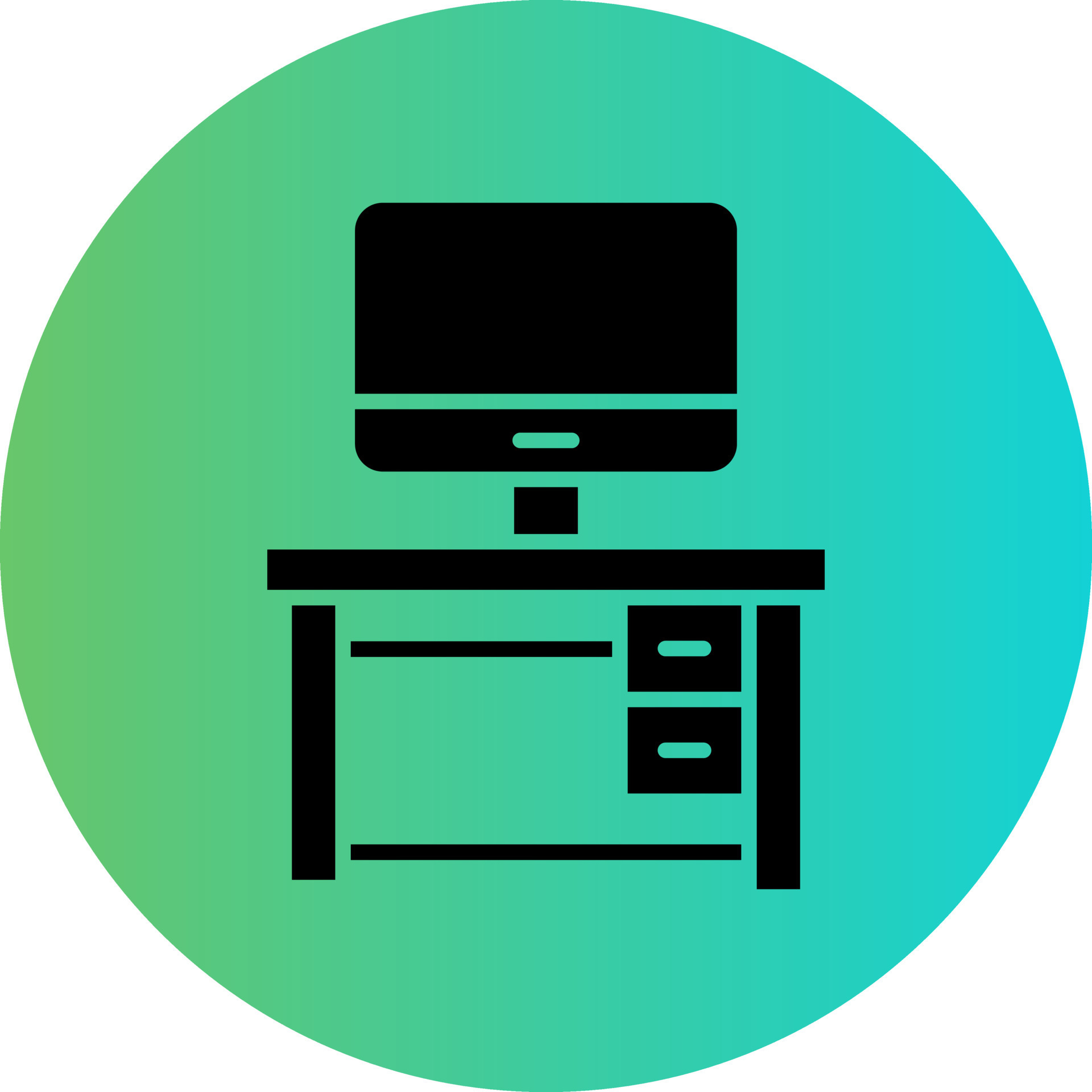 Computer Table Vector Icon Design 23046867 Vector Art at Vecteezy