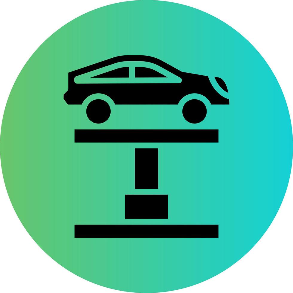 Car Lift Vector Icon Design