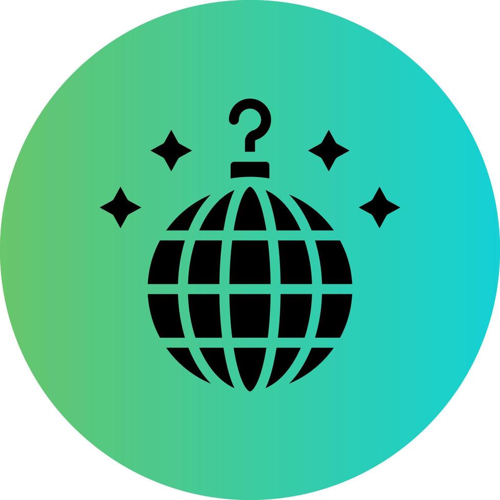 Disco Ball Vector Icon Design