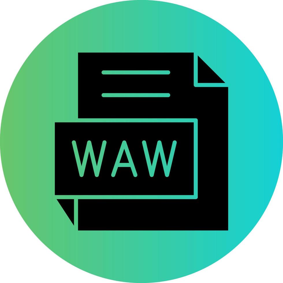 WAV Vector Icon Design