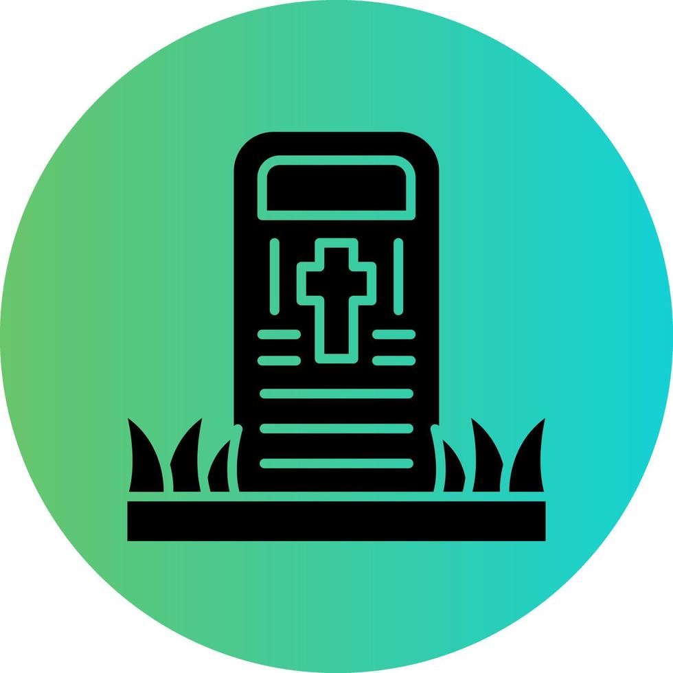 Cemetery Vector Icon Design