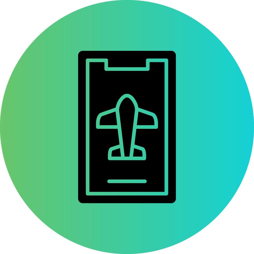 Mobile Airplane Mode Vector Icon Design
