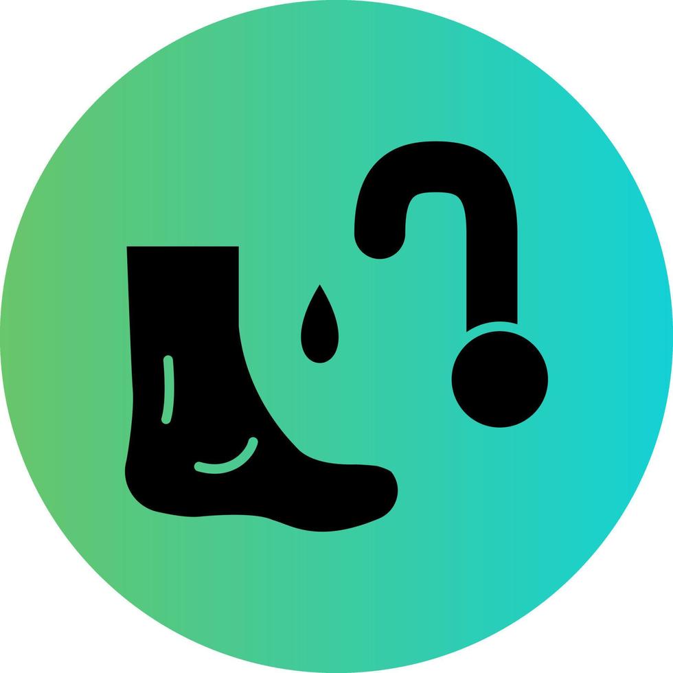 Washing Foot Vector Icon Design