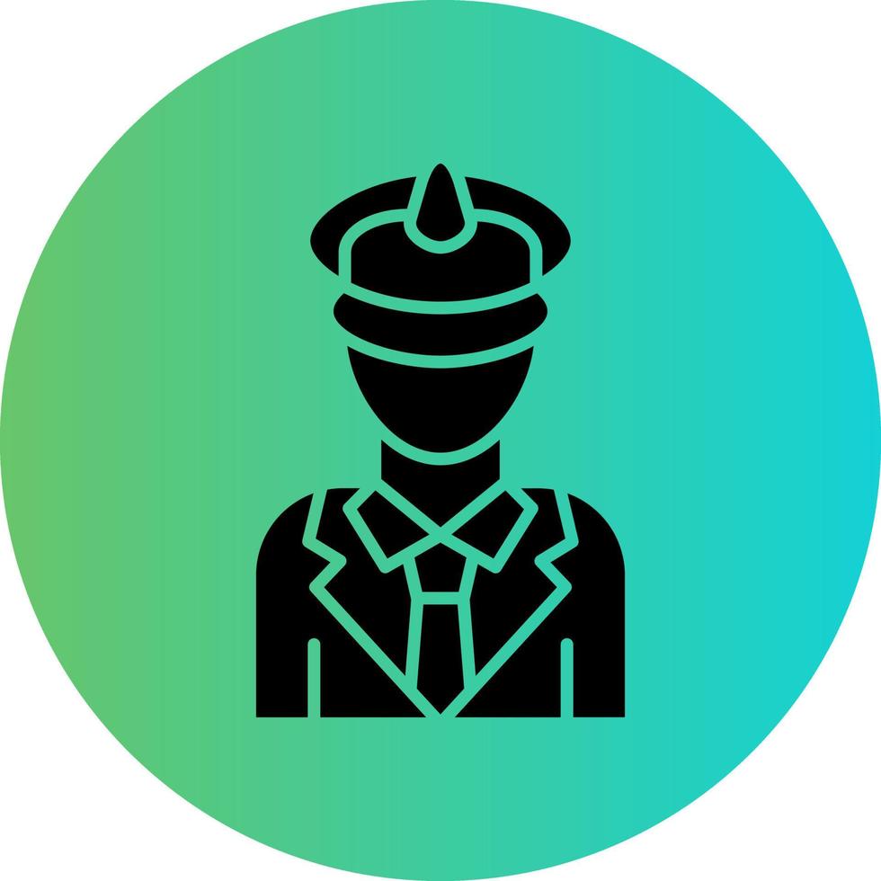 Captain Vector Icon Design
