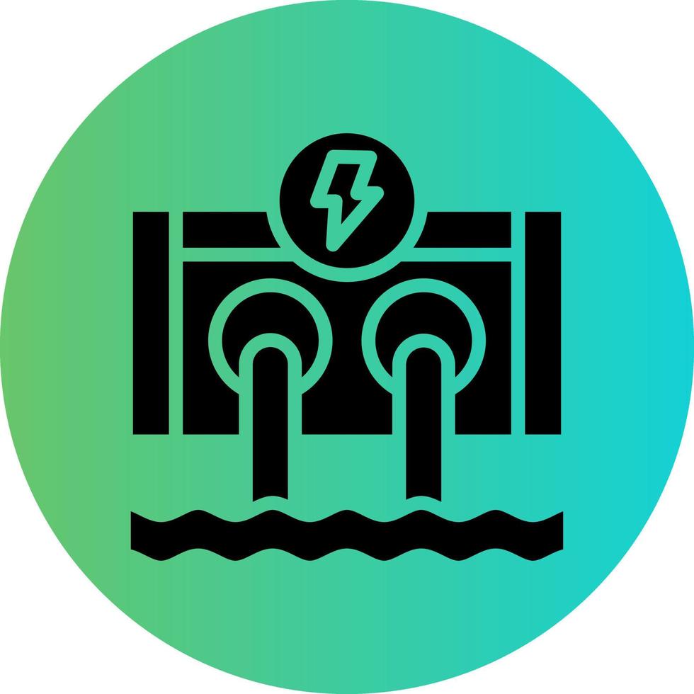 Hydro Power Vector Icon Design