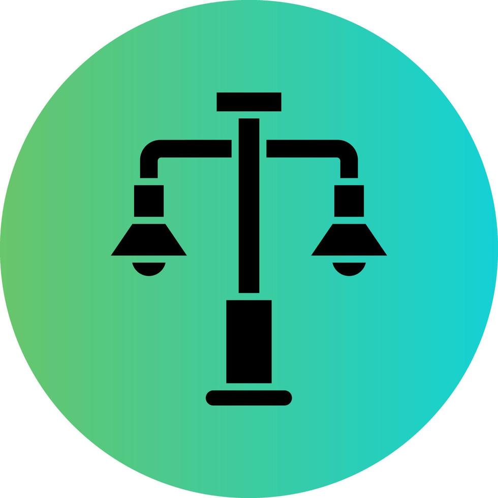 Street Lights Vector Icon Design