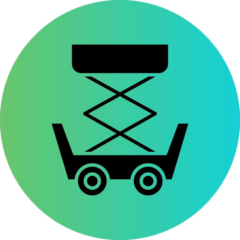 Scissor Lift Vector Icon Design