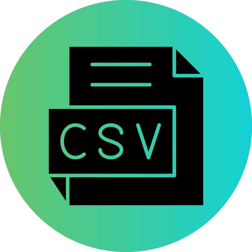 CSV Vector Icon Design